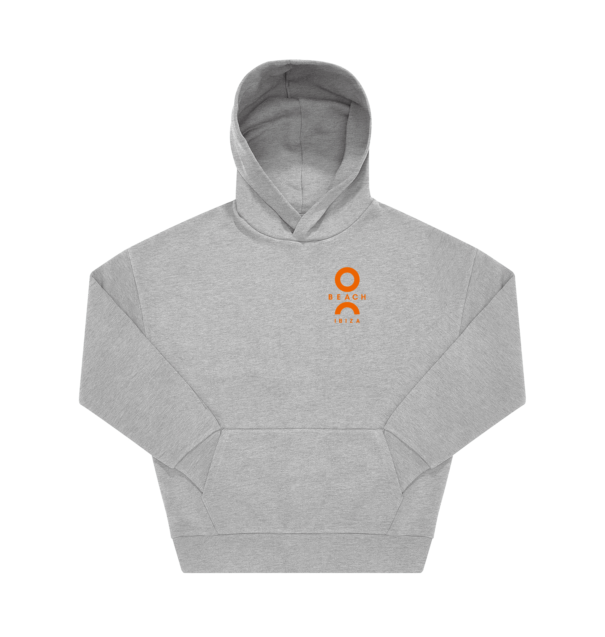 O Beach orange logo pullover hoodie-O Beach Ibiza Store