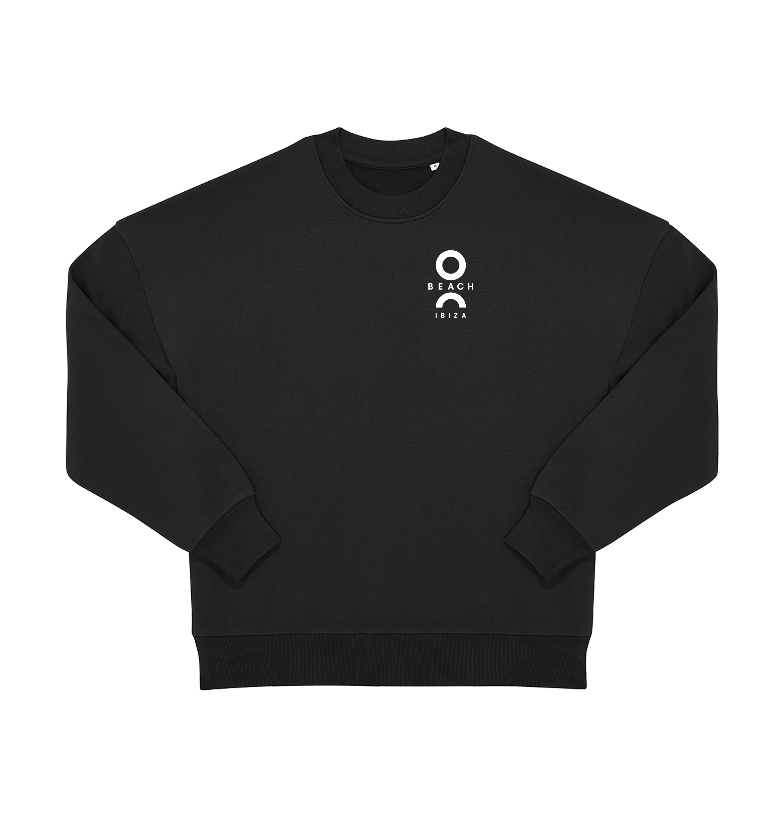 O Beach white logo oversized sweatshirt-O Beach Ibiza Store