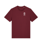 Burgundy Printed T-shirt Front
