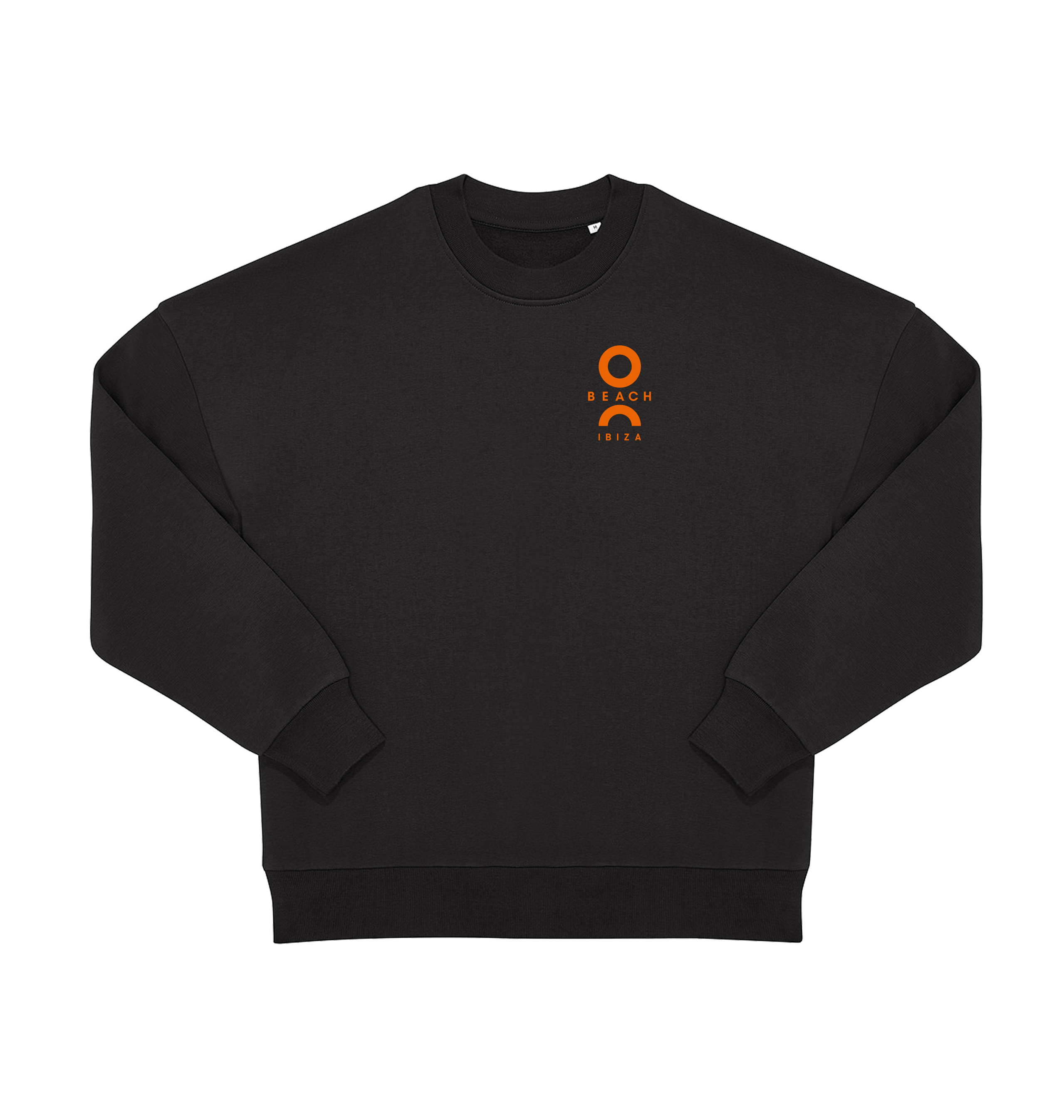 O Beach orange logo oversized sweatshirt-O Beach Ibiza Store