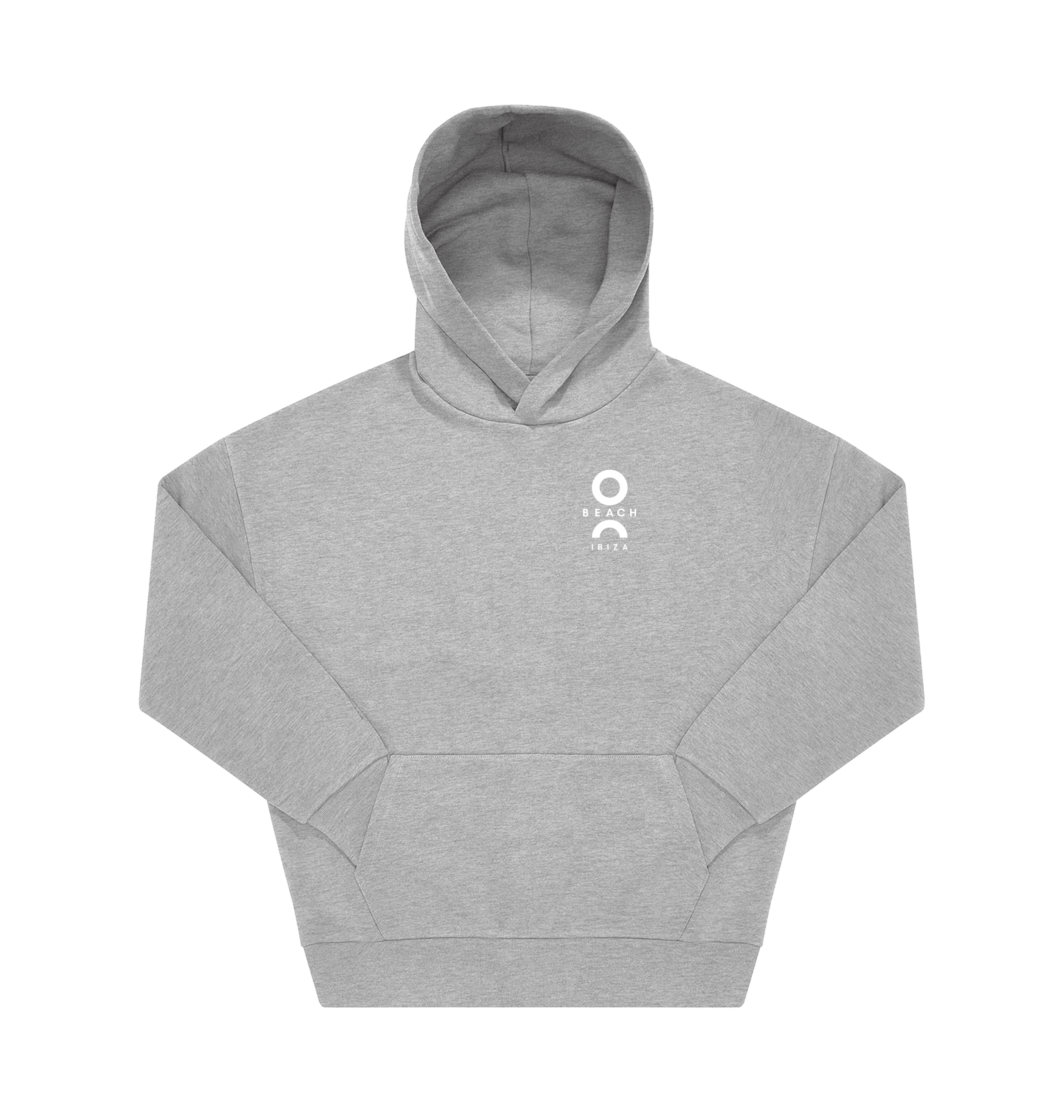 O Beach white logo pullover hoodie-O Beach Ibiza Store