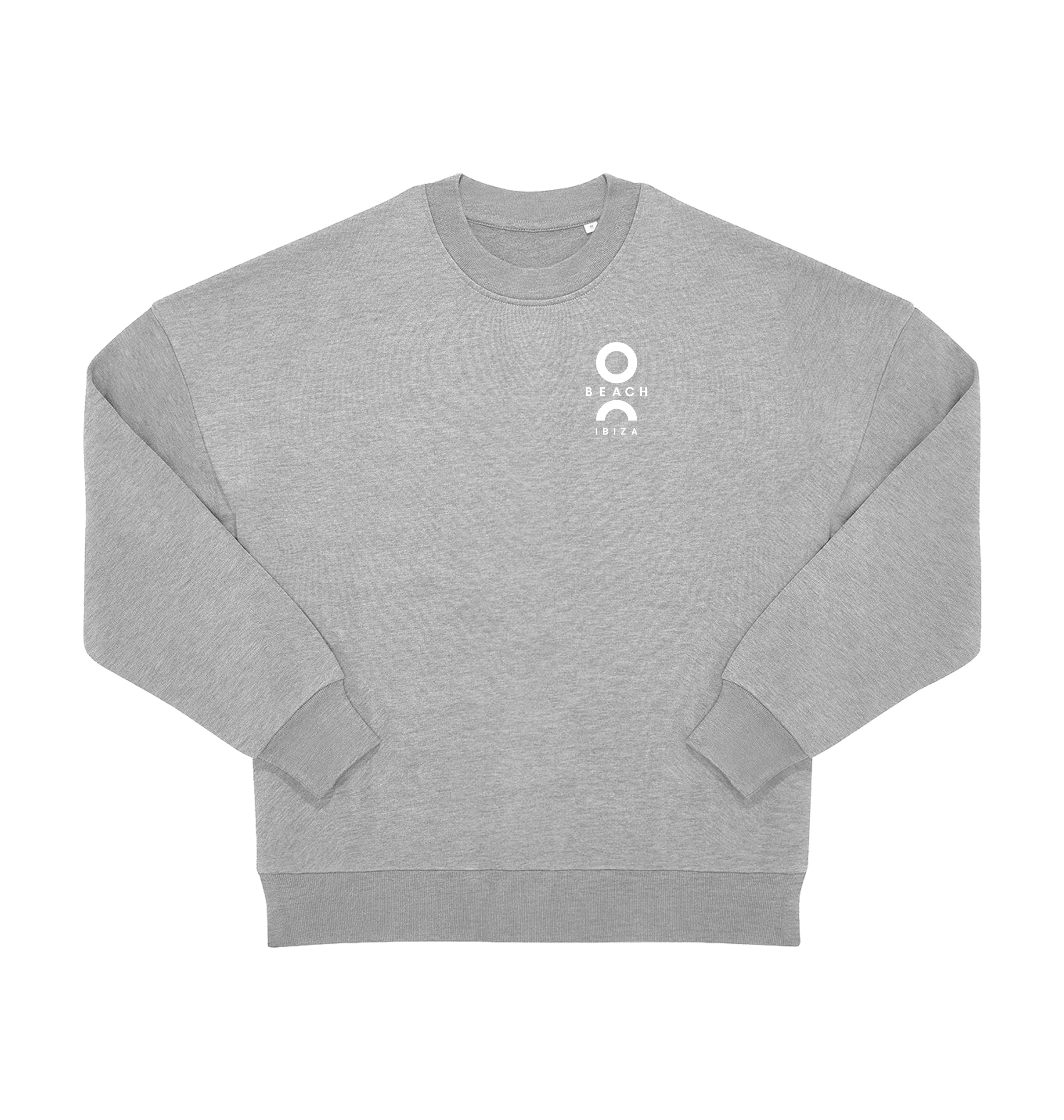O Beach white logo oversized sweatshirt-O Beach Ibiza Store