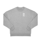 O Beach white logo oversized sweatshirt-O Beach Ibiza Store