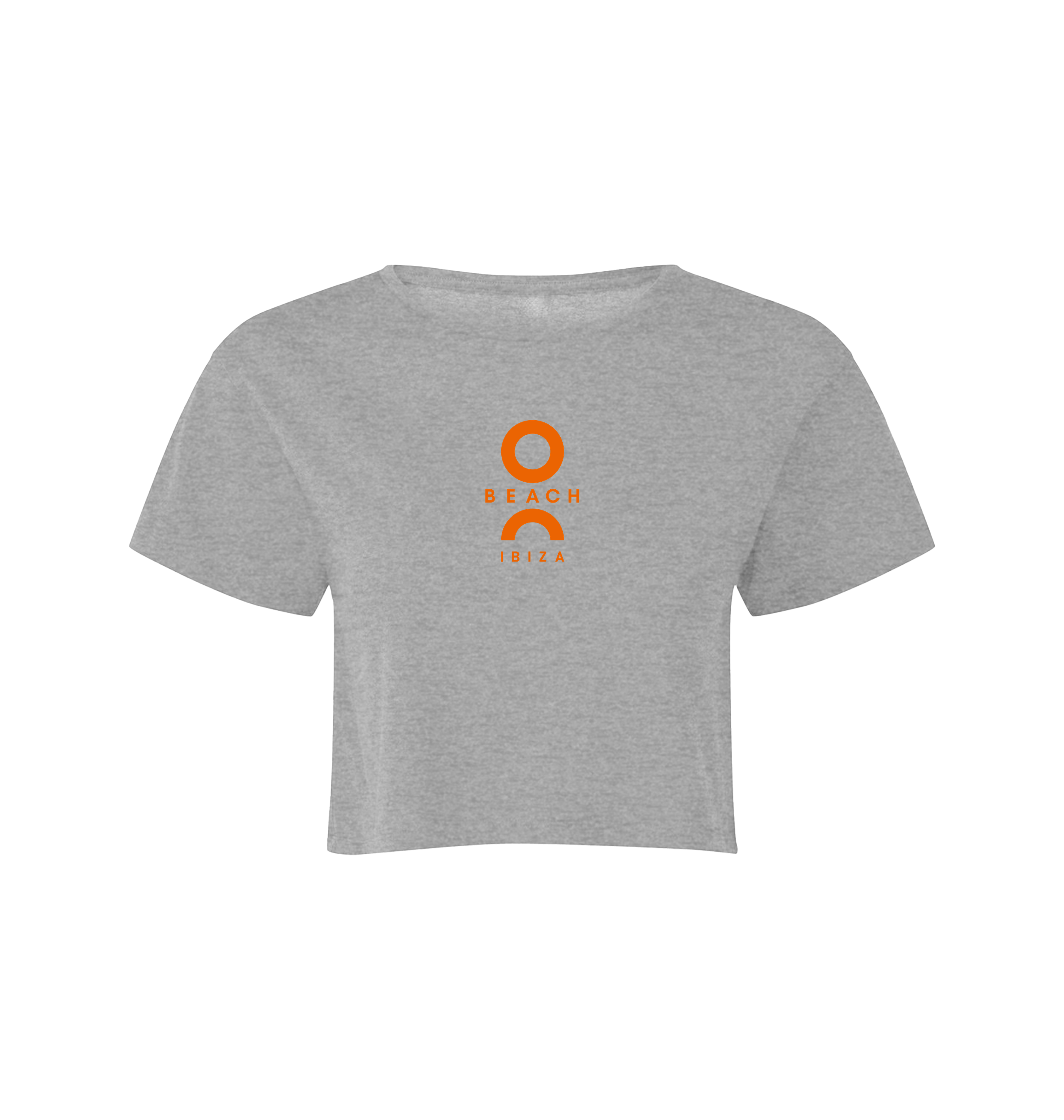 O Beach orange logo women's crop top-O Beach Ibiza Store