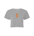 O Beach orange logo women's crop top-O Beach Ibiza Store