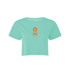 O Beach orange logo women's crop top-O Beach Ibiza Store