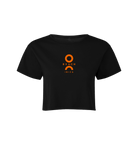 O Beach orange logo women's crop top-O Beach Ibiza Store