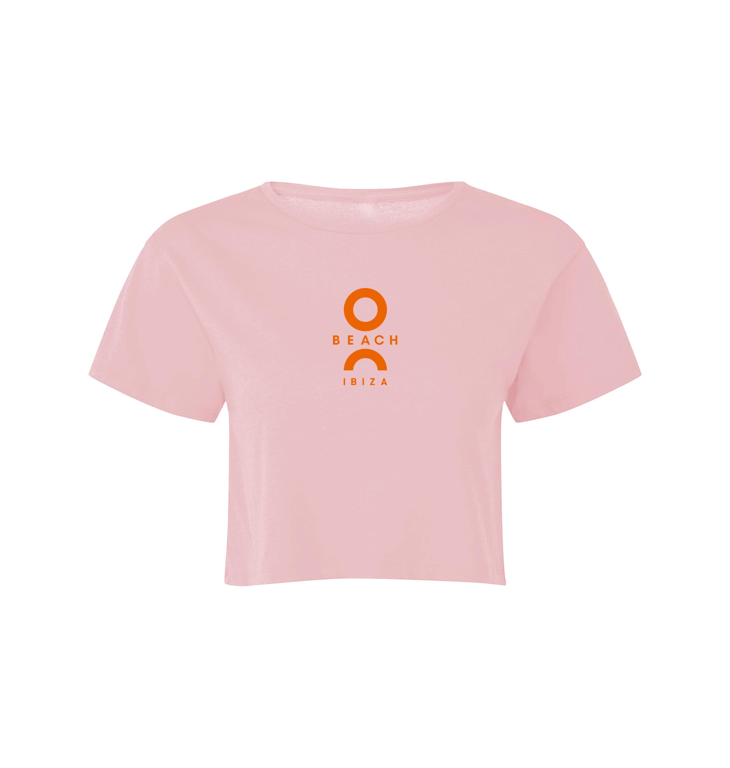 O Beach orange logo women's crop top-O Beach Ibiza Store