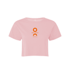 O Beach orange logo women's crop top-O Beach Ibiza Store