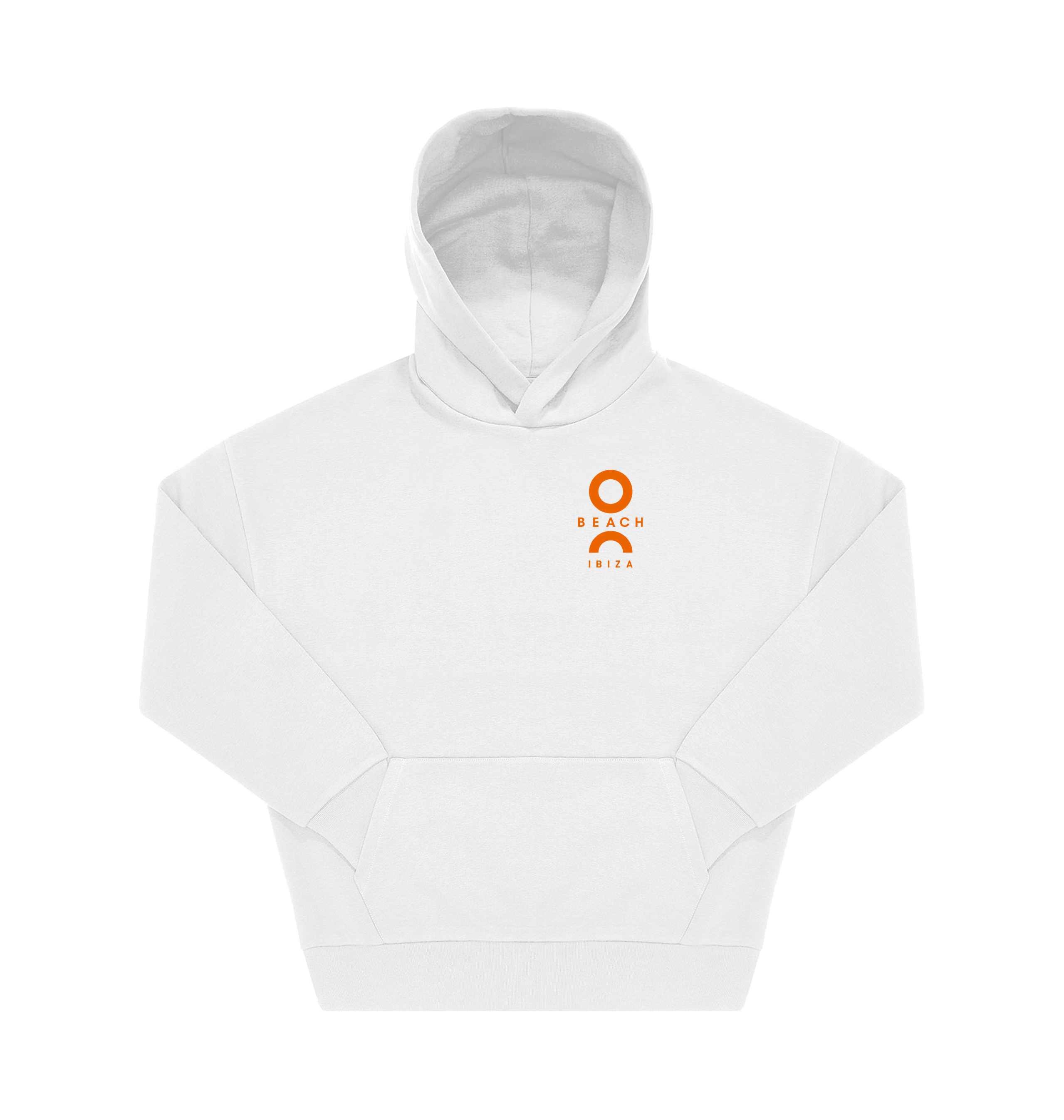 O Beach orange logo pullover hoodie-O Beach Ibiza Store