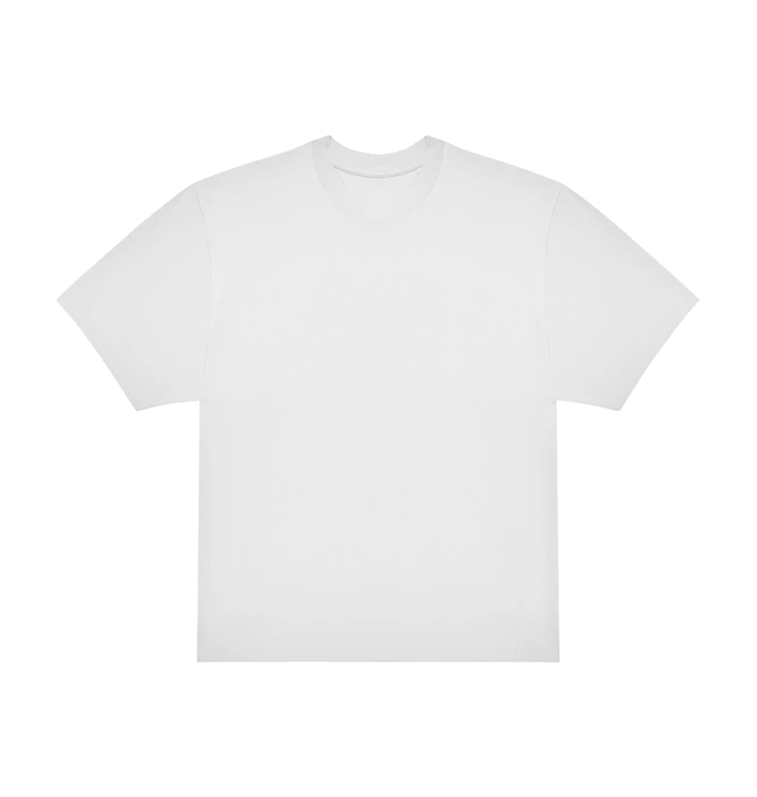 O Beach orange logo oversized back print t-shirt in white-O Beach Ibiza Store