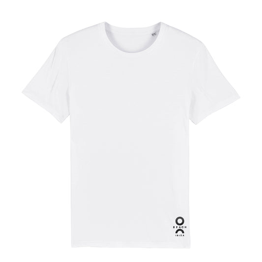 O Beach Black Embroidered Logo Men's Organic T-Shirt-T-Shirt-O Beach Ibiza