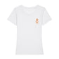 O Beach Orange Embroidered Logo Women's Iconic Fitted T-Shirt