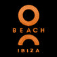 O Beach Orange Embroidered Logo Retro Drawstring Shorts