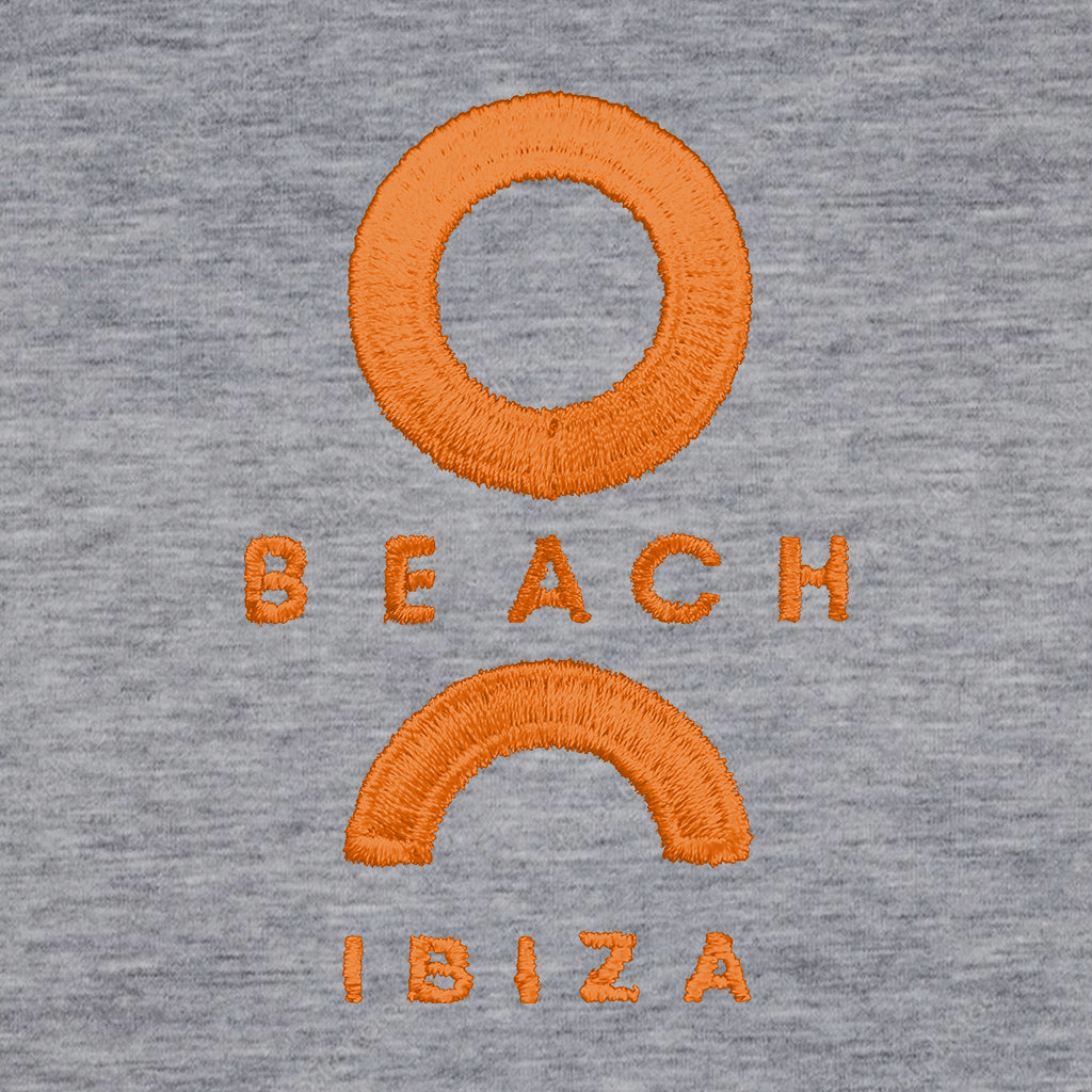 O Beach Orange Embroidered Logo Athletic Trucker Cap