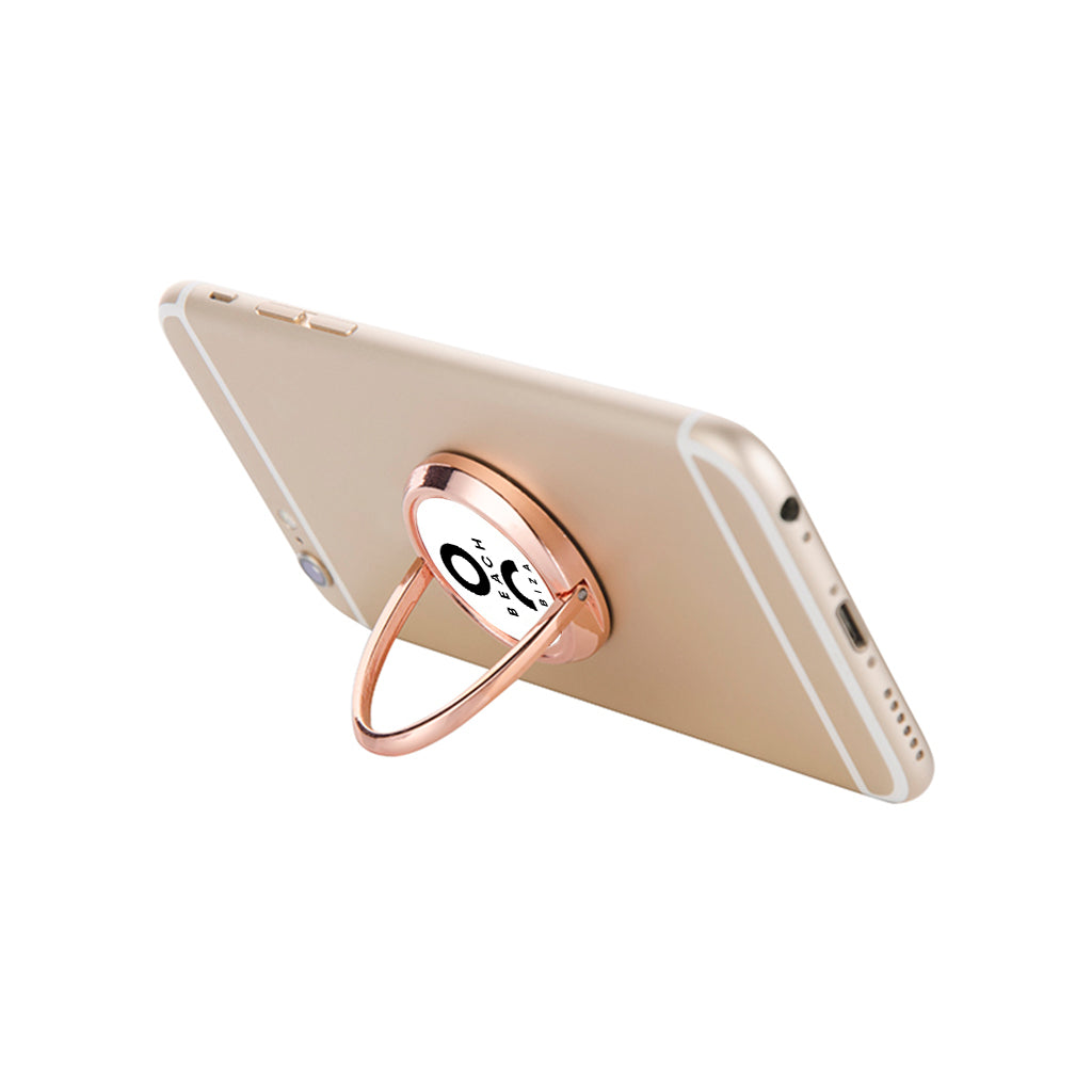 O Beach Rotating Phone Ring in Rose Gold