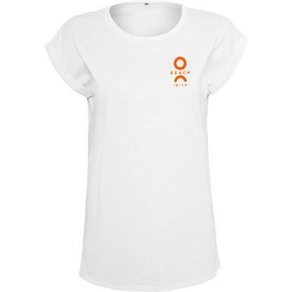 O Beach Orange Logo Women's Casual T-Shirt-T-Shirt-O Beach Ibiza
