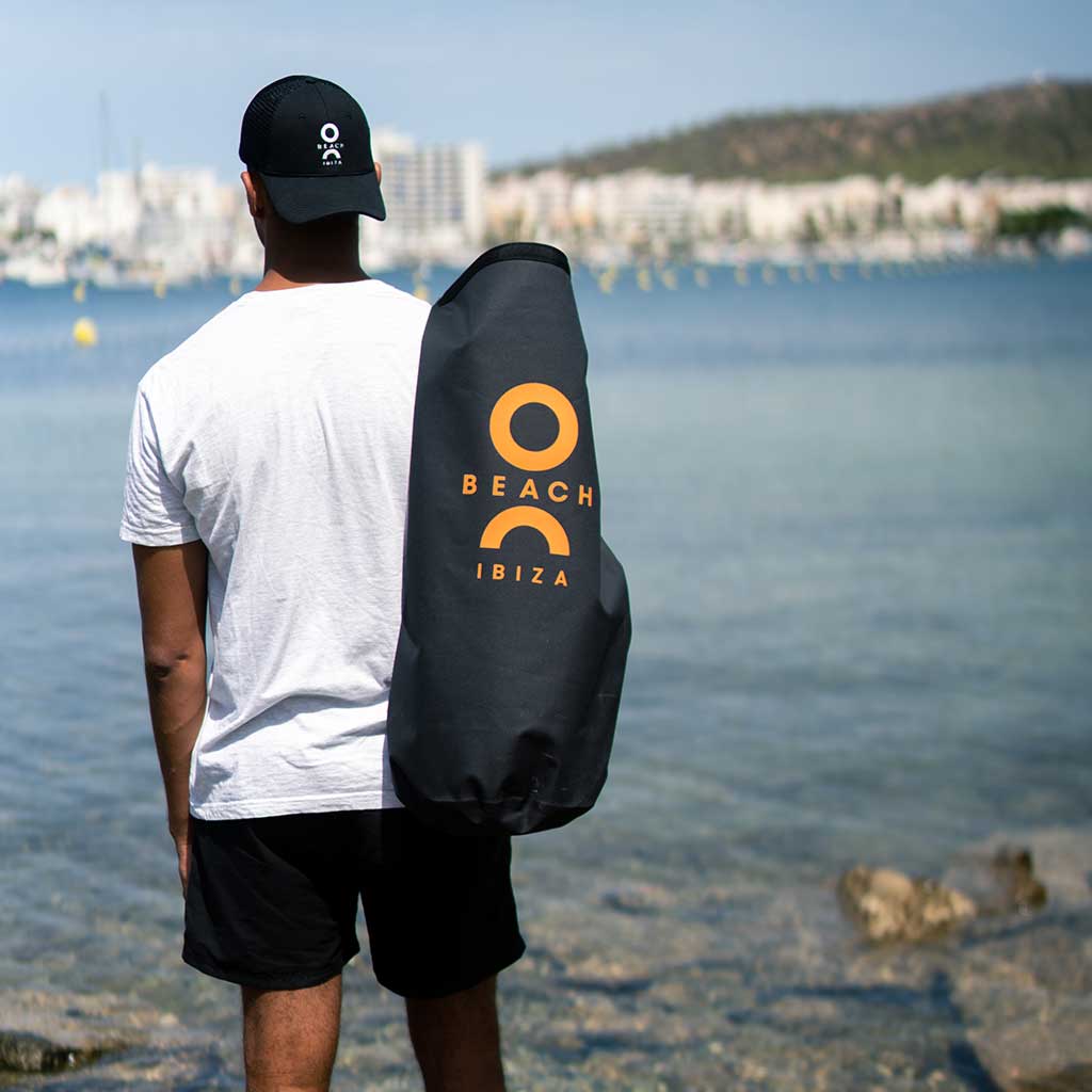 O Beach Logo White Waterproof Dry Tube Bag