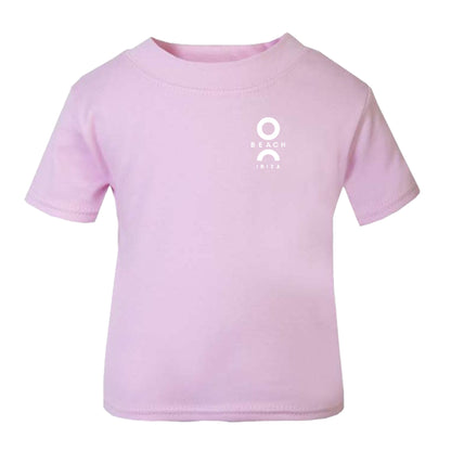 O Beach White Flock Logo Baby T-Shirt