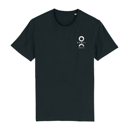 O Beach Metallic Silver Logo Men's Organic T-Shirt-T-Shirt-O Beach Ibiza